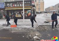 長林社區開展“清積雪 暢交通” 志愿服務活動